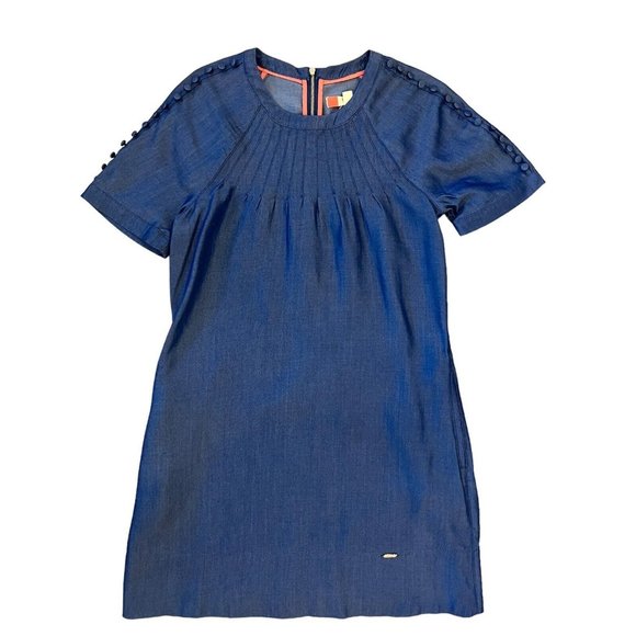 Ted Baker London Shift Dress Navy Blue Size Ted 1 US 4 Retail $295 - Picture 1 of 15